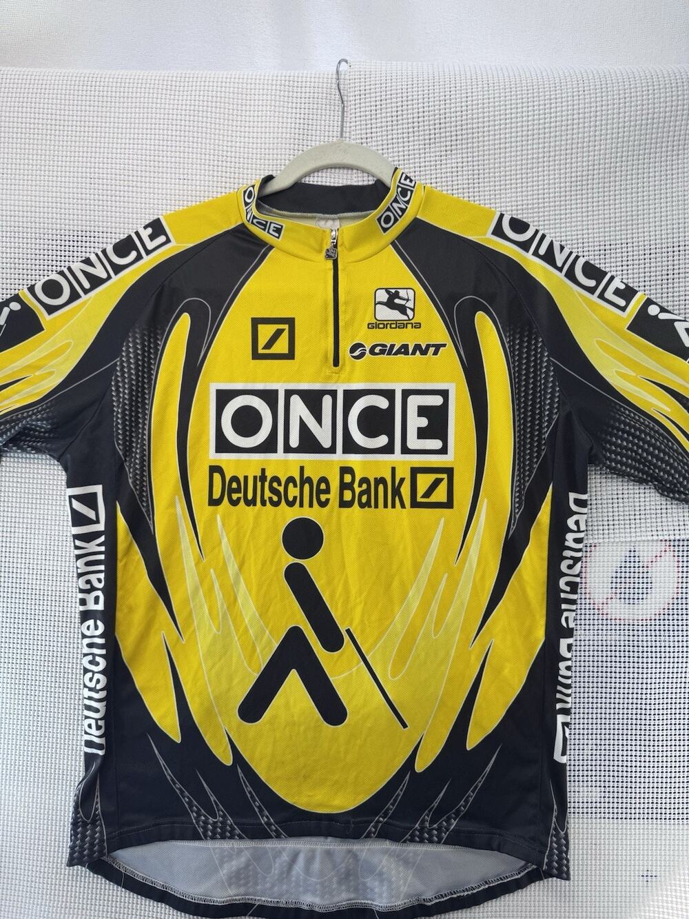 Giordana ONCE Deutsche Bank Giant Cycling Jersey Made Italy Mens Medium Retro